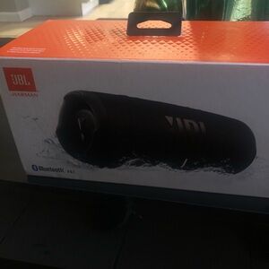 JBL Black and Orange Bluetooth Speaker Charge 5